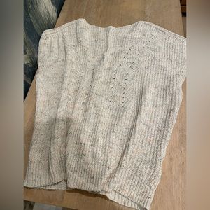 Anthropologie Pilcro Knit Tunic Ivory Cotton Tee Size M NWOT